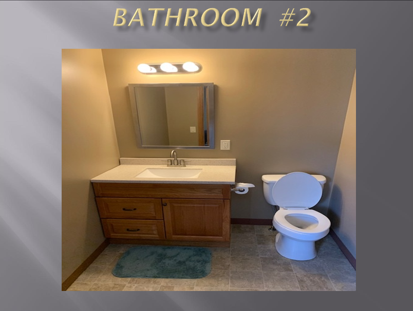 Bathroom with toilet and sink.